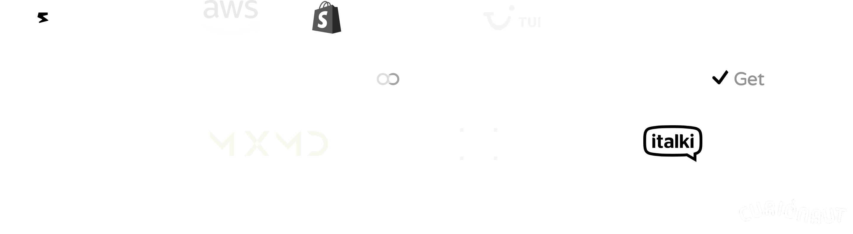 A list of company logos that designers featured on Path to Design have worked for